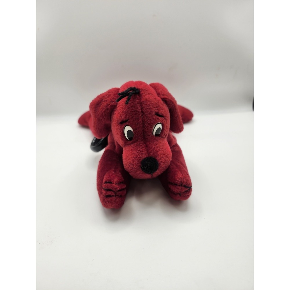 Scholastic Beanie Baby Vintage Clifford The Big Red Dog With Clip